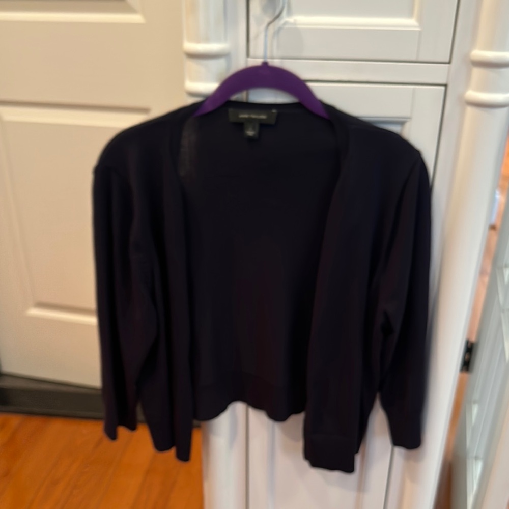 Ann Taylor Black Sweater Shrug Cardigan